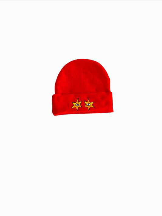 Red Star Gazer Beanie